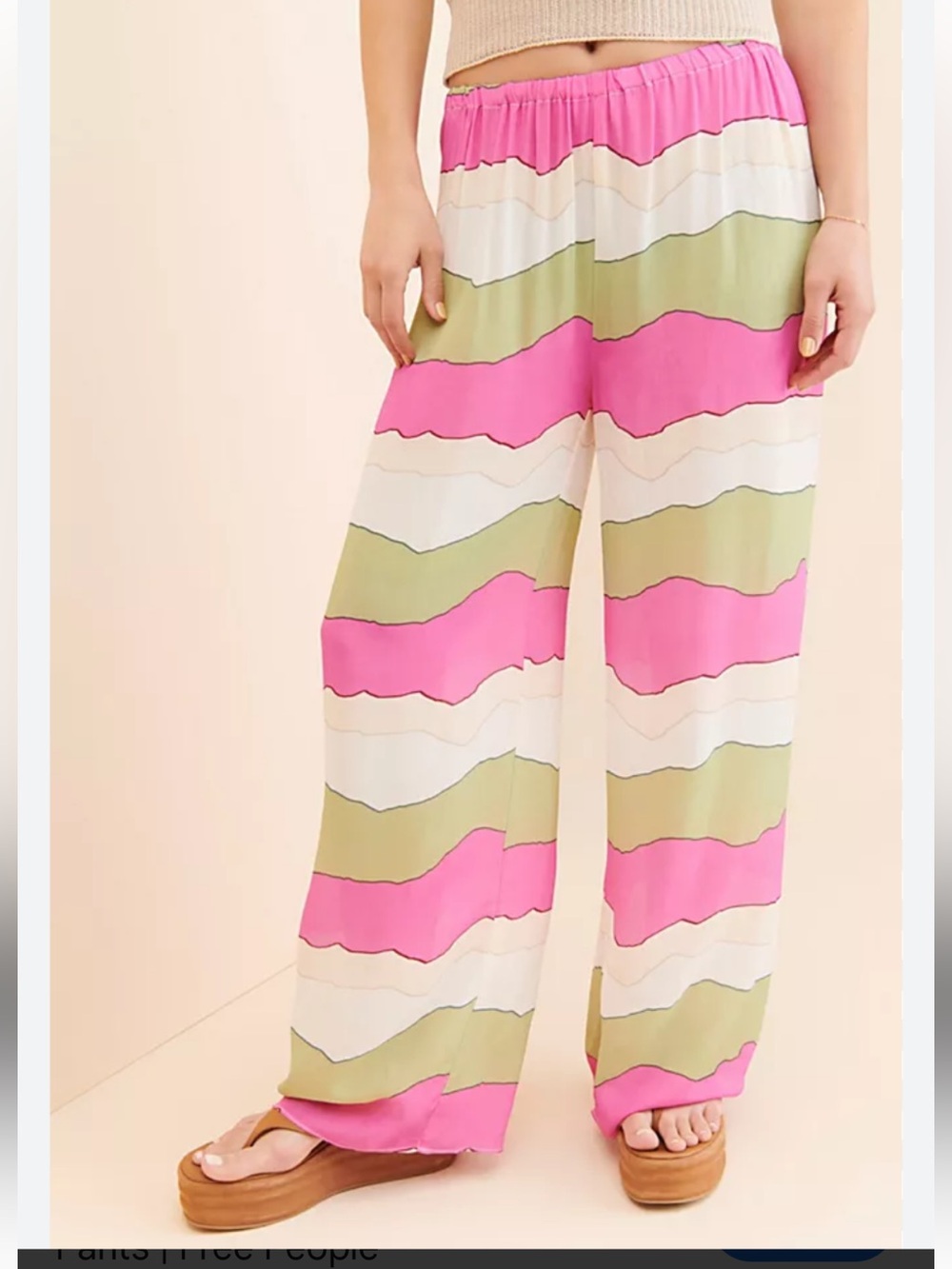 NWT retail $142 size S #FreePeople, Kimberly Striped Pants.